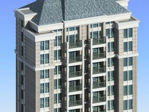 Проект городского жилого сада, виллы, офисного здания - 406 3D Модель