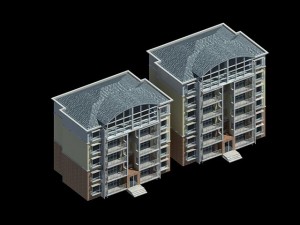 city residential garden villa office building design - 408 Modèle 3D