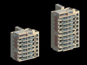 city residential garden villa office building design - 410 3D Model