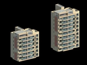 desain gedung perkantoran vila taman perumahan kota - 410 Model 3D