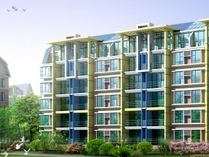 city residential garden villa office building design - 415 3D Model