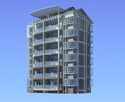 city residential garden villa office building design - 421 Modèle 3D .c4d .max .obj .3ds .fbx .stl .blend 