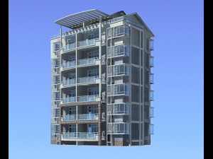 city residential garden villa office building design - 421 3D Model