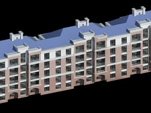 conception d'immeuble de bureaux de villa de jardin r&eacute;sidentiel de ville - 423 Modèle 3D