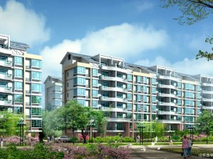 도시 주거용 정원 빌라 오피스 빌딩 디자인 - 424 3D 모델