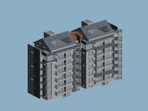city residential garden villa office building design - 432 3D Model