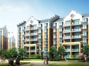 city residential garden villa office building design - 435 Modello 3D