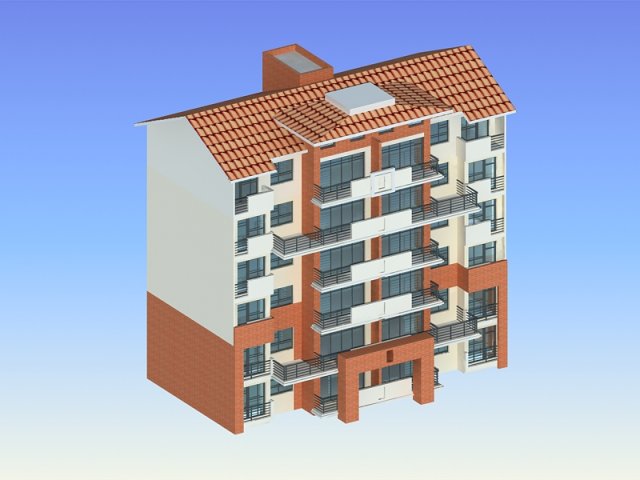 city residential garden villa office building design - 437 3D Model .c4d .max .obj .3ds .fbx .stl .blend 