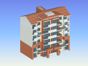 city residential garden villa office building design - 437 3D Модель