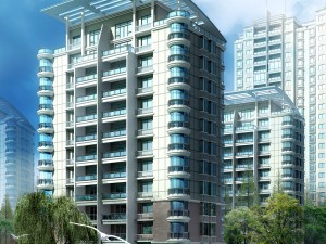 city residential garden villa office building design - 440 3D 모델