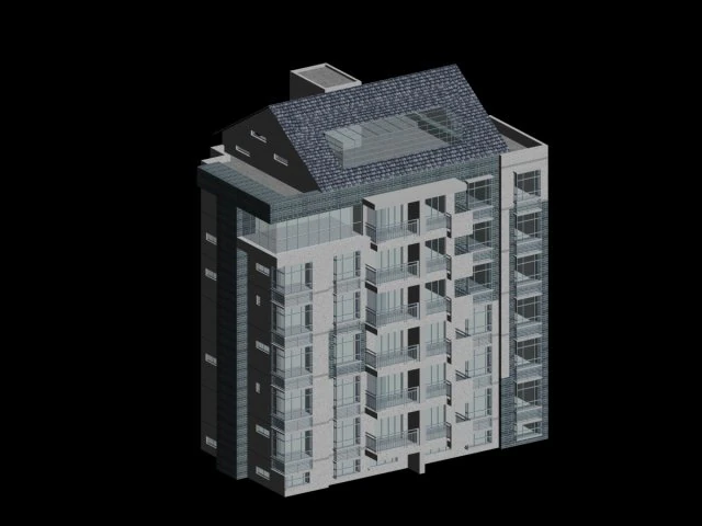 city residential garden villa office building design - 442 3D Model .c4d .max .obj .3ds .fbx .stl .blend