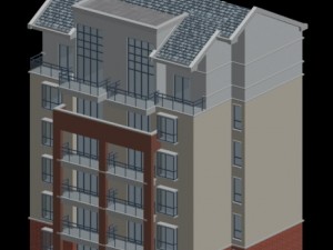 city residential garden villa office building design - 445 Model 3D