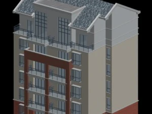 city residential garden villa office building design - 445 3D Model