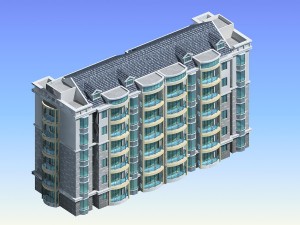 city residential garden villa office building design - 452 3D Model
