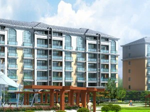 city residential garden villa office building design - 454 3D Model