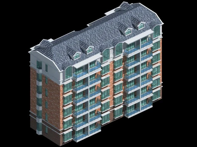 city residential garden villa office building design - 458 3D Model .c4d .max .obj .3ds .fbx .stl .blend 