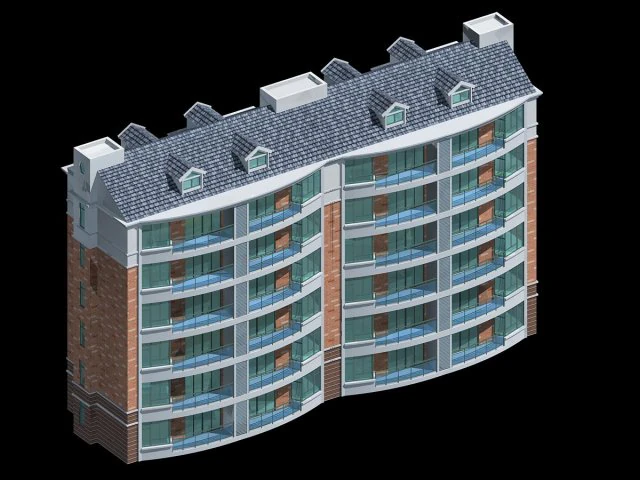 city residential garden villa office building design - 460 3D Model .c4d .max .obj .3ds .fbx .stl .blend 