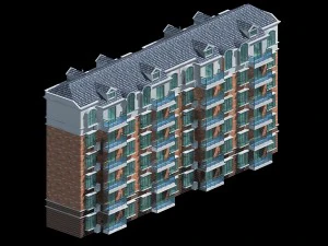 city residential garden villa office building design - 462 3D Model