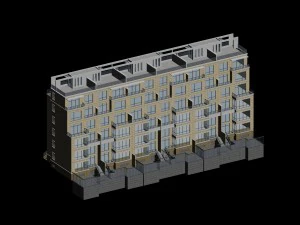 city residential garden villa office building design - 468 3D Model