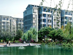 city residential garden villa office building design - 470 3D Model