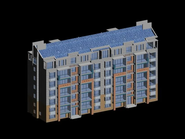 city residential garden villa office building design - 473 3D Model .c4d .max .obj .3ds .fbx .stl .blend 