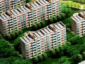 city residential garden villa office building design - 474 Modello 3D