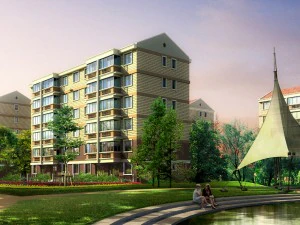 city residential garden villa office building design - 478 3D Model