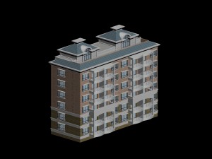 city residential garden villa office building design - 486 3Dモデル