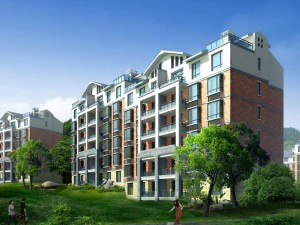 desain gedung perkantoran vila taman perumahan kota - 488 Model 3D