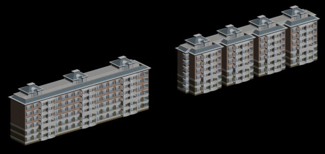city residential garden villa office building design - 491 3D Model .c4d .max .obj .3ds .fbx .stl .blend 