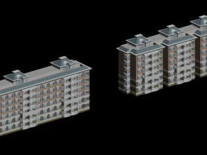 city residential garden villa office building design - 491 3D Model