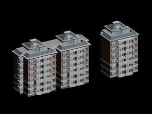 city residential garden villa office building design - 492 3D Model