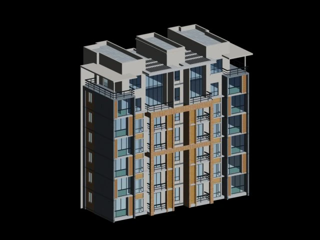 city residential garden villa office building design - 500 3D Model .c4d .max .obj .3ds .fbx .stl .blend 