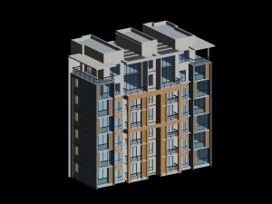 city residential garden villa office building design - 500 3D Model