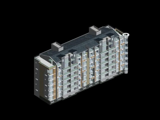 city residential garden villa office building design - 501 3D Model .c4d .max .obj .3ds .fbx .stl .blend