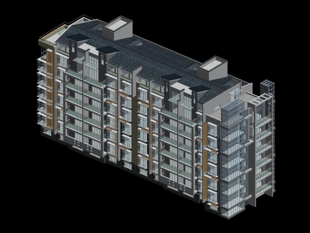 city residential garden villa office building design - 506 3D Model .c4d .max .obj .3ds .fbx .stl .blend 
