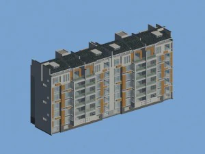 desain gedung perkantoran vila taman perumahan kota - 512 Model 3D