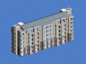 city residential garden villa office building design - 513 3D Model