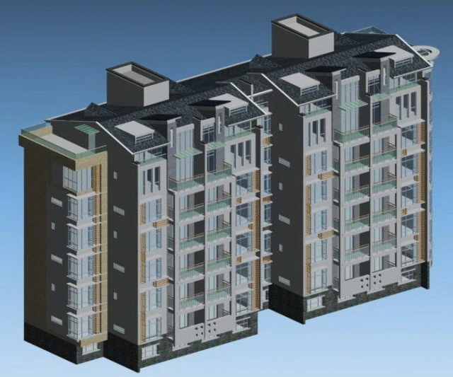 city residential garden villa office building design - 514 3D Model .c4d .max .obj .3ds .fbx .stl .blend