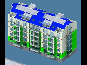 city residential garden villa office building design - 515 3D Model