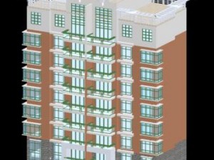 city residential garden villa office building design - 519 3D Model