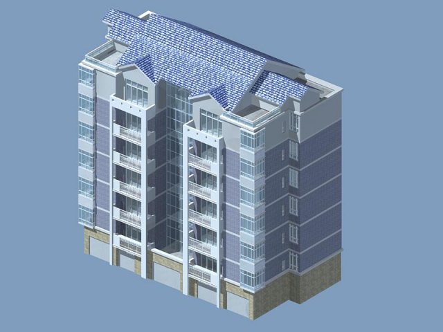 city residential garden villa office building design - 521 3D 模型 .c4d .max .obj .3ds .fbx .stl .blend
