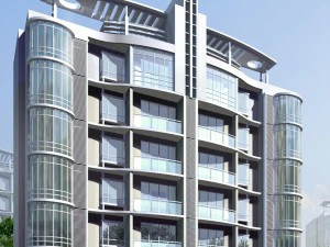 şehir konut bah&ccedil;e villa ofis binası tasarımı - 522 3D Model