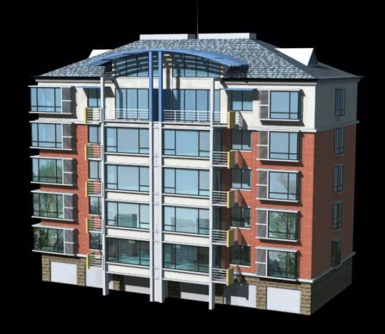 city residential garden villa office building design - 525 3D Model .c4d .max .obj .3ds .fbx .stl .blend 