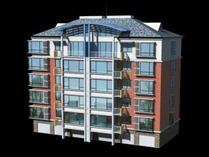 city residential garden villa office building design - 525 3D Model