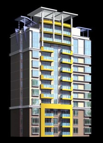 city residential garden villa office building design - 526 Modello 3D .c4d .max .obj .3ds .fbx .stl .blend 