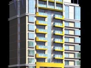 Проект городского жилого сада, виллы, офисного здания - 526 3D Модель