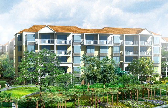 city residential garden villa office building design - 528 Modelo 3D .c4d .max .obj .3ds .fbx .stl .blend 