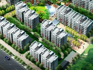 city residential garden villa office building design - 529 3D Model