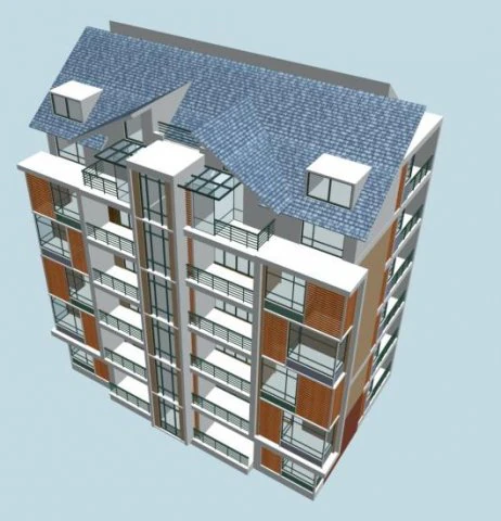 city residential garden villa office building design - 538 3D Model .c4d .max .obj .3ds .fbx .stl .blend 